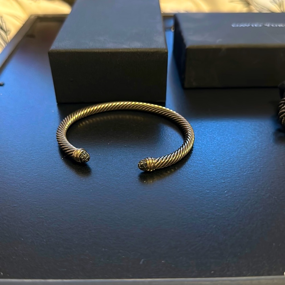 David Yurman black diamond tip bracelet